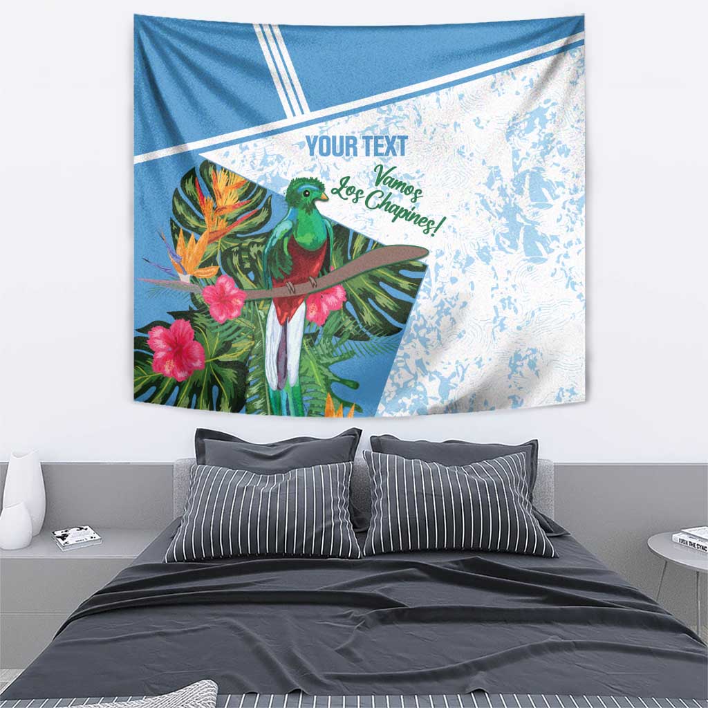 Custom Guatemala Football Tapestry Vamos Los Chapines!