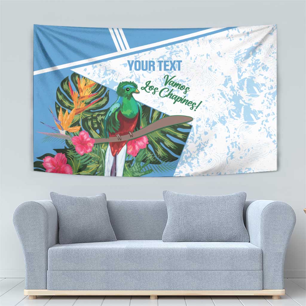 Custom Guatemala Football Tapestry Vamos Los Chapines!