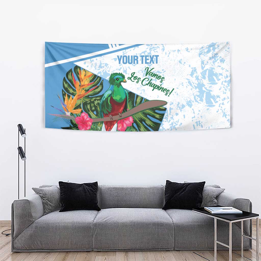 Custom Guatemala Football Tapestry Vamos Los Chapines!