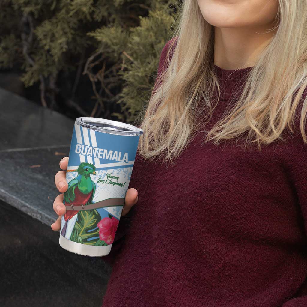 Custom Guatemala Football Tumbler Cup Vamos Los Chapines! LT14