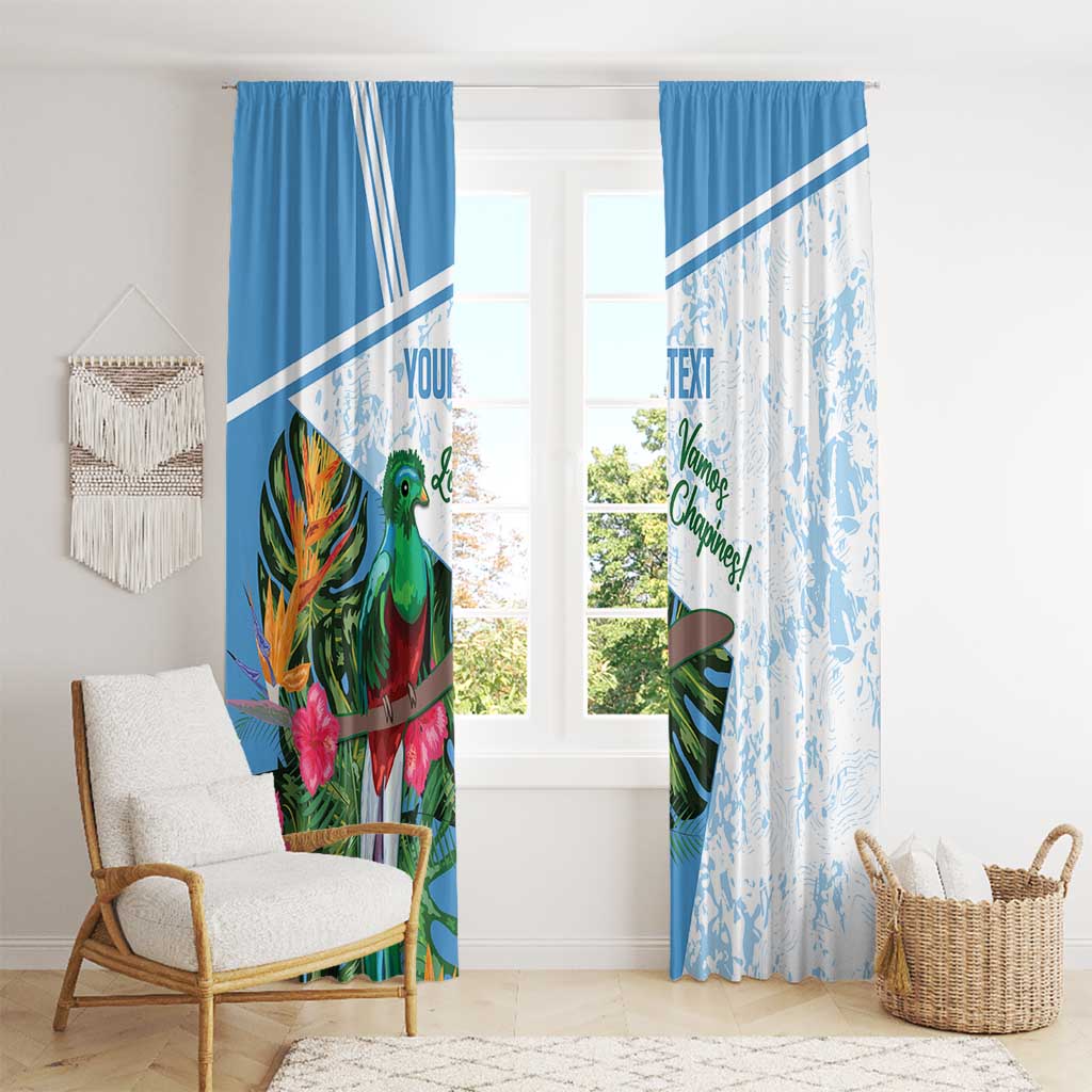 Custom Guatemala Football Window Curtain Vamos Los Chapines!