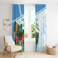 Custom Guatemala Football Window Curtain Vamos Los Chapines!