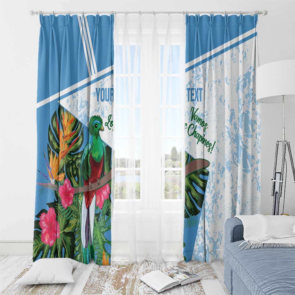 Custom Guatemala Football Window Curtain Vamos Los Chapines!