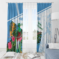 Custom Guatemala Football Window Curtain Vamos Los Chapines!