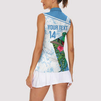 Custom Guatemala Football Women Sleeveless Polo Shirt Vamos Los Chapines! LT14