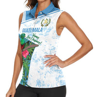 Custom Guatemala Football Women Sleeveless Polo Shirt Vamos Los Chapines! LT14