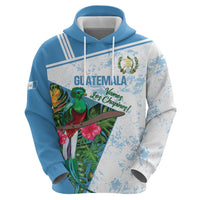 Custom Guatemala Football Zip Hoodie Vamos Los Chapines! LT14