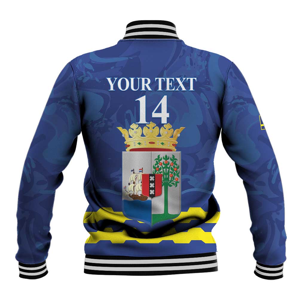 Custom Curacao Football Baseball Jacket La Familia Azul