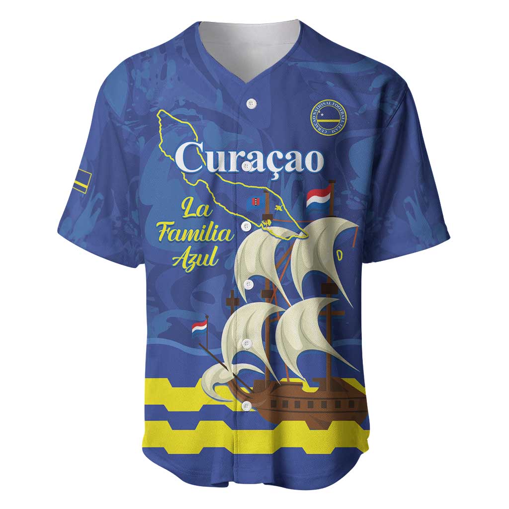 Custom Curacao Football Baseball Jersey La Familia Azul