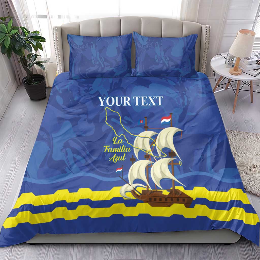 Custom Curacao Football Bedding Set La Familia Azul