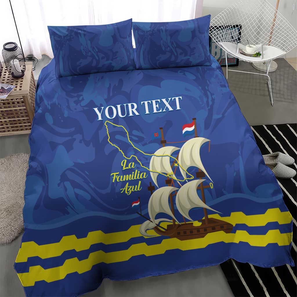 Custom Curacao Football Bedding Set La Familia Azul