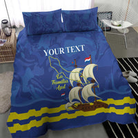 Custom Curacao Football Bedding Set La Familia Azul