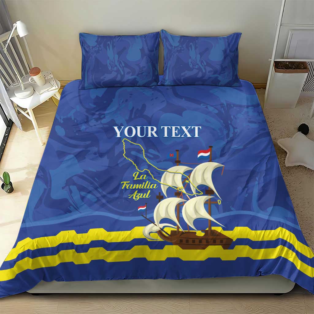 Custom Curacao Football Bedding Set La Familia Azul