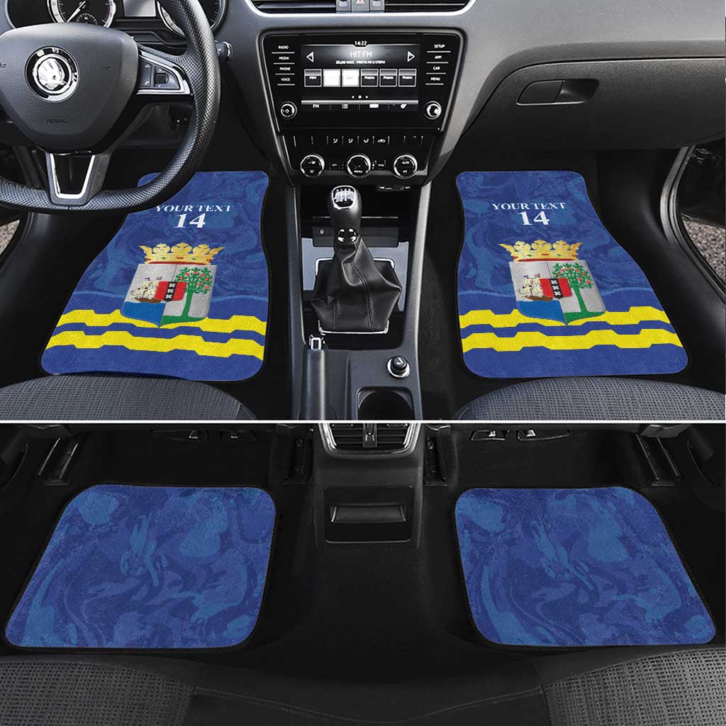 Custom Curacao Football Car Mats La Familia Azul