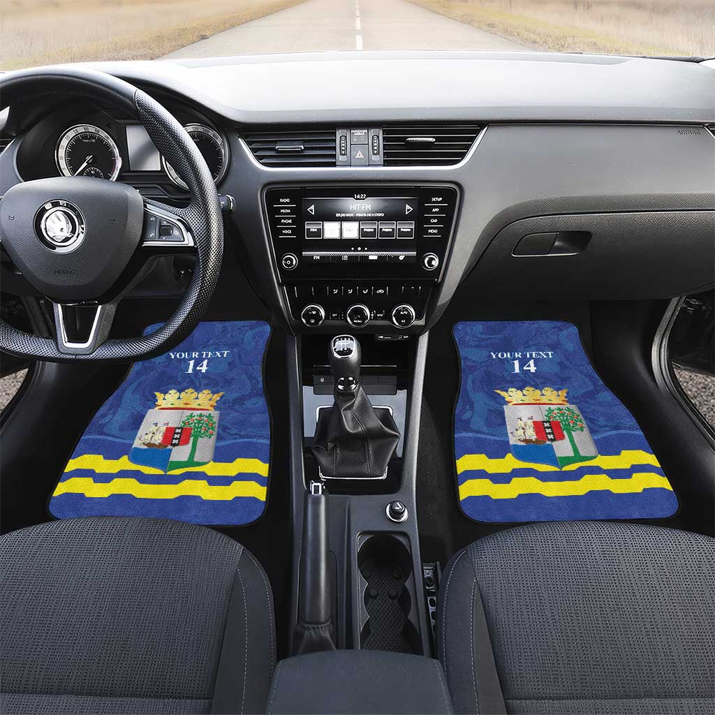 Custom Curacao Football Car Mats La Familia Azul