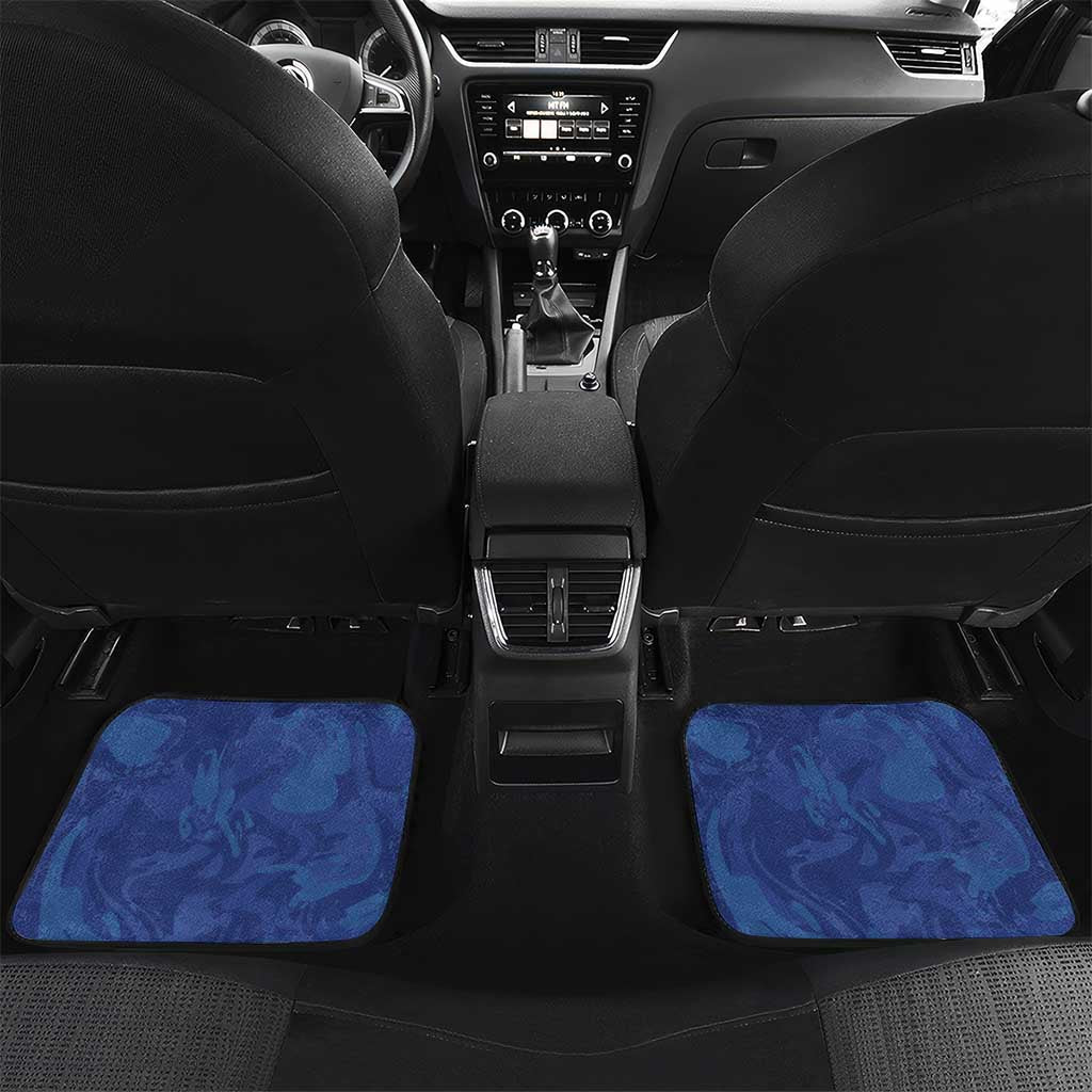 Custom Curacao Football Car Mats La Familia Azul