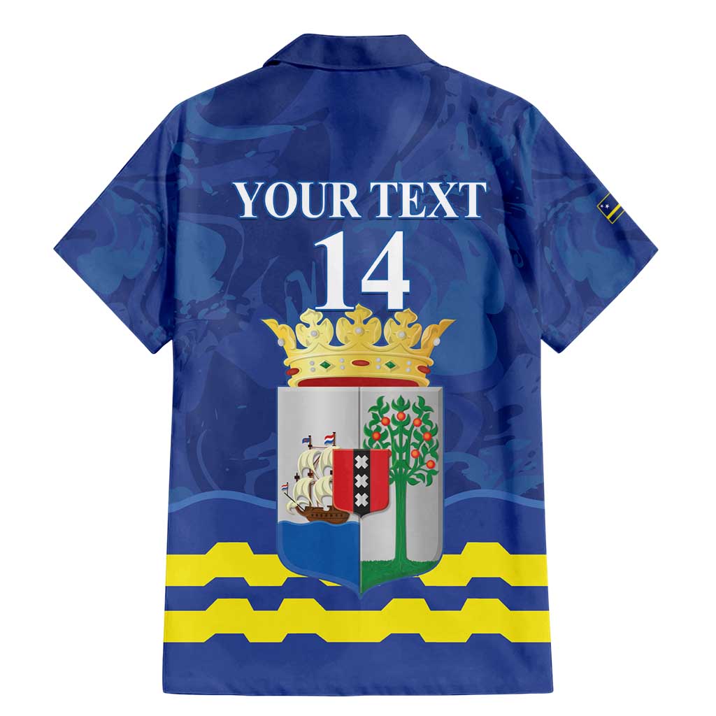 Custom Curacao Football Family Matching Mermaid Dress and Hawaiian Shirt La Familia Azul