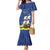 Custom Curacao Football Family Matching Mermaid Dress and Hawaiian Shirt La Familia Azul