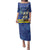 Custom Curacao Football Family Matching Puletasi and Hawaiian Shirt La Familia Azul