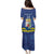 Custom Curacao Football Family Matching Puletasi and Hawaiian Shirt La Familia Azul
