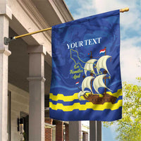 Custom Curacao Football Garden Flag La Familia Azul