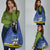Custom Curacao Football Grocery Bag La Familia Azul