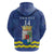 Custom Curacao Football Hoodie La Familia Azul