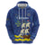 Custom Curacao Football Hoodie La Familia Azul