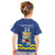 Custom Curacao Football Kid T Shirt La Familia Azul