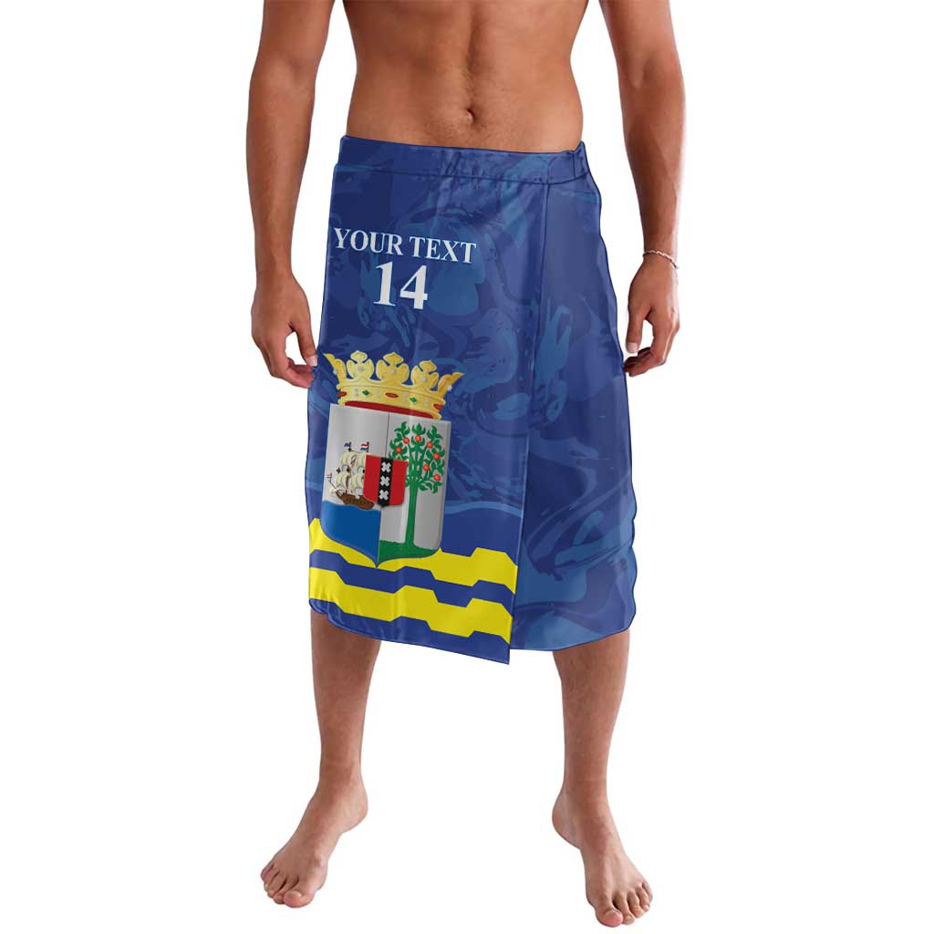 Custom Curacao Football Lavalava La Familia Azul