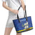 Custom Curacao Football Leather Tote Bag La Familia Azul
