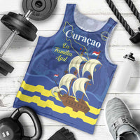 Custom Curacao Football Men Tank Top La Familia Azul