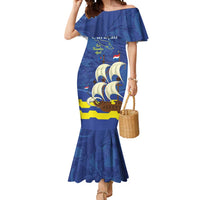 Custom Curacao Football Mermaid Dress La Familia Azul