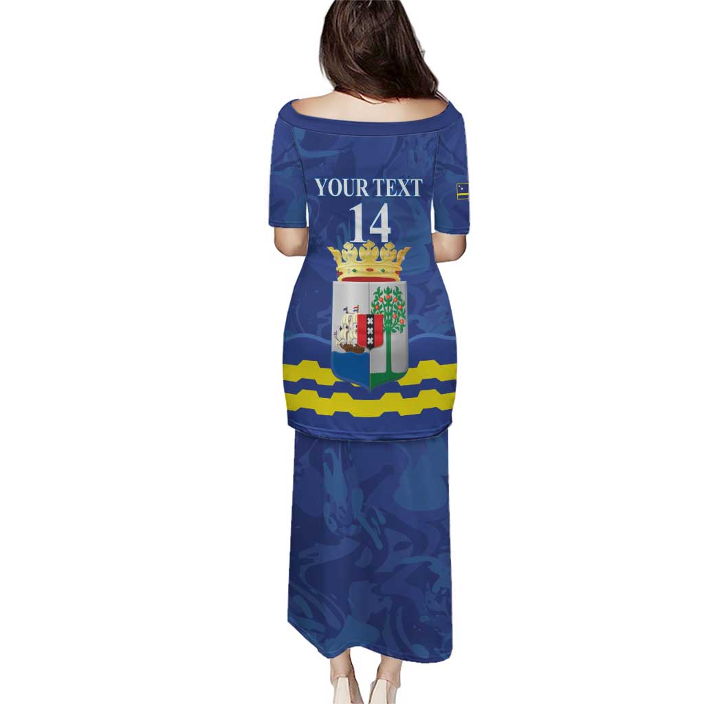 Custom Curacao Football Puletasi La Familia Azul