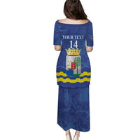 Custom Curacao Football Puletasi La Familia Azul