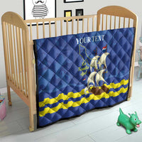 Custom Curacao Football Quilt La Familia Azul