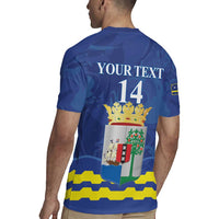 Custom Curacao Football Rugby Jersey La Familia Azul