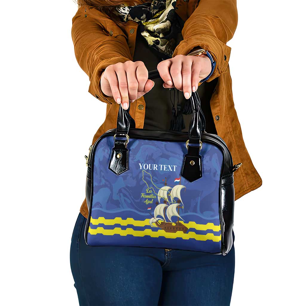 Custom Curacao Football Shoulder Handbag La Familia Azul