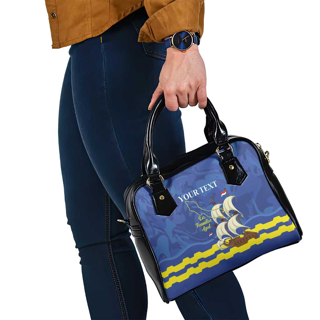 Custom Curacao Football Shoulder Handbag La Familia Azul