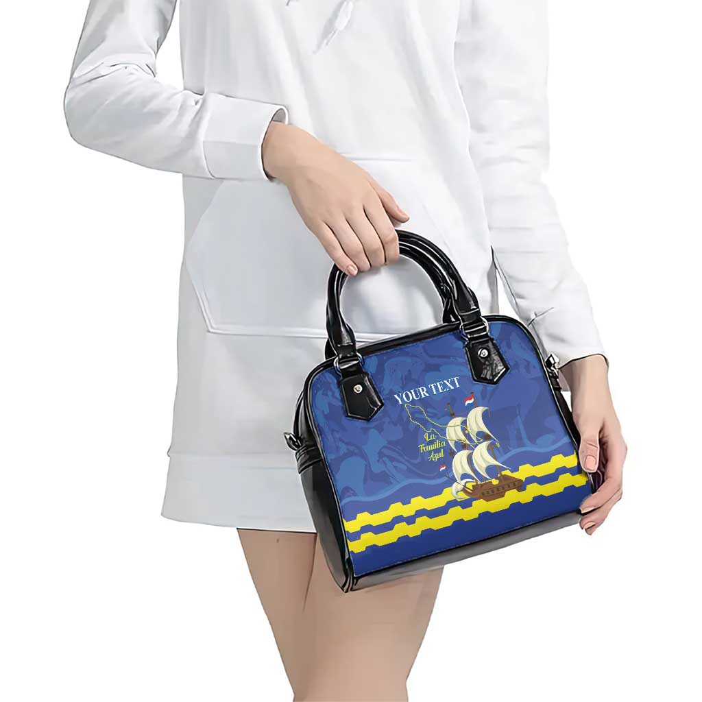 Custom Curacao Football Shoulder Handbag La Familia Azul