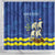 Custom Curacao Football Shower Curtain La Familia Azul