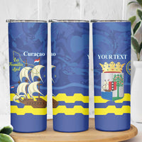 Custom Curacao Football Skinny Tumbler La Familia Azul