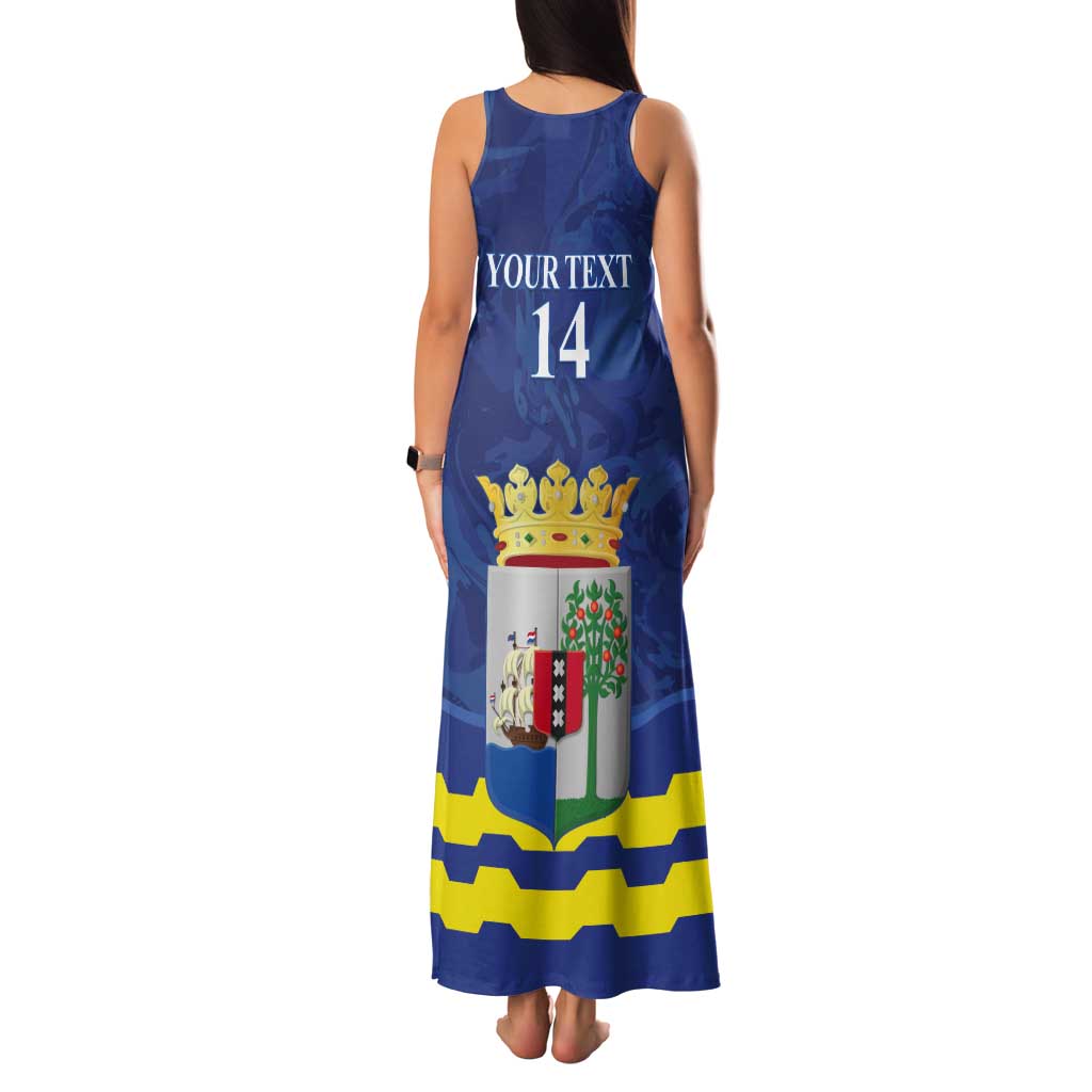 Custom Curacao Football Tank Maxi Dress La Familia Azul
