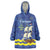 Custom Curacao Football Wearable Blanket Hoodie La Familia Azul