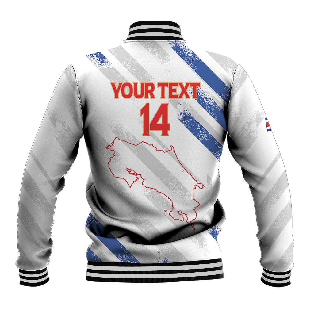 Custom Costa Rica Football Baseball Jacket Go Champions Los Ticos