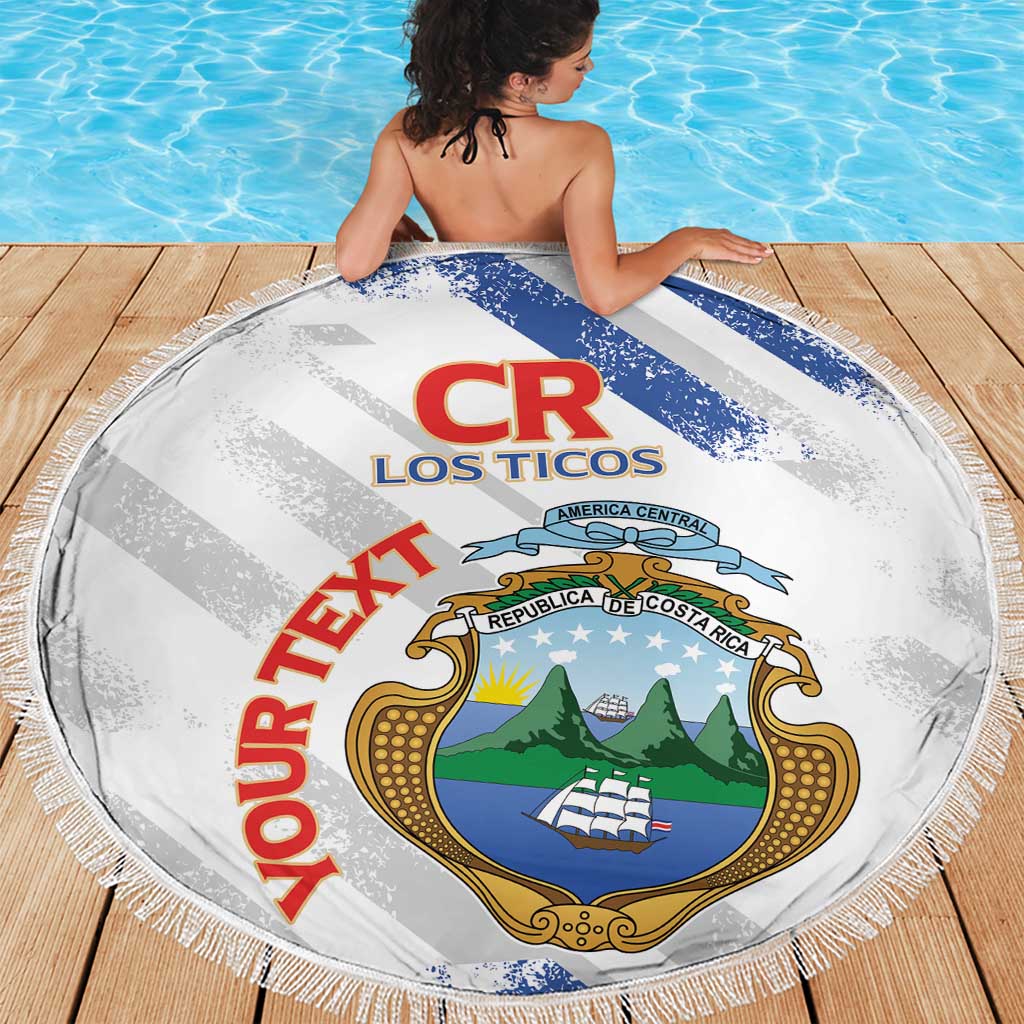 Custom Costa Rica Football Beach Blanket Go Champions Los Ticos