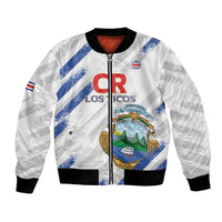 Custom Costa Rica Football Bomber Jacket Go Champions Los Ticos