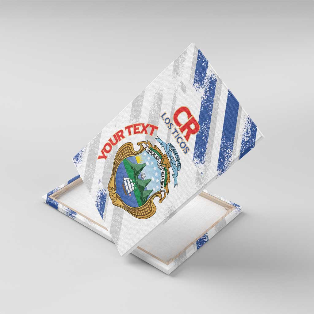 Custom Costa Rica Football Canvas Wall Art Go Champions Los Ticos