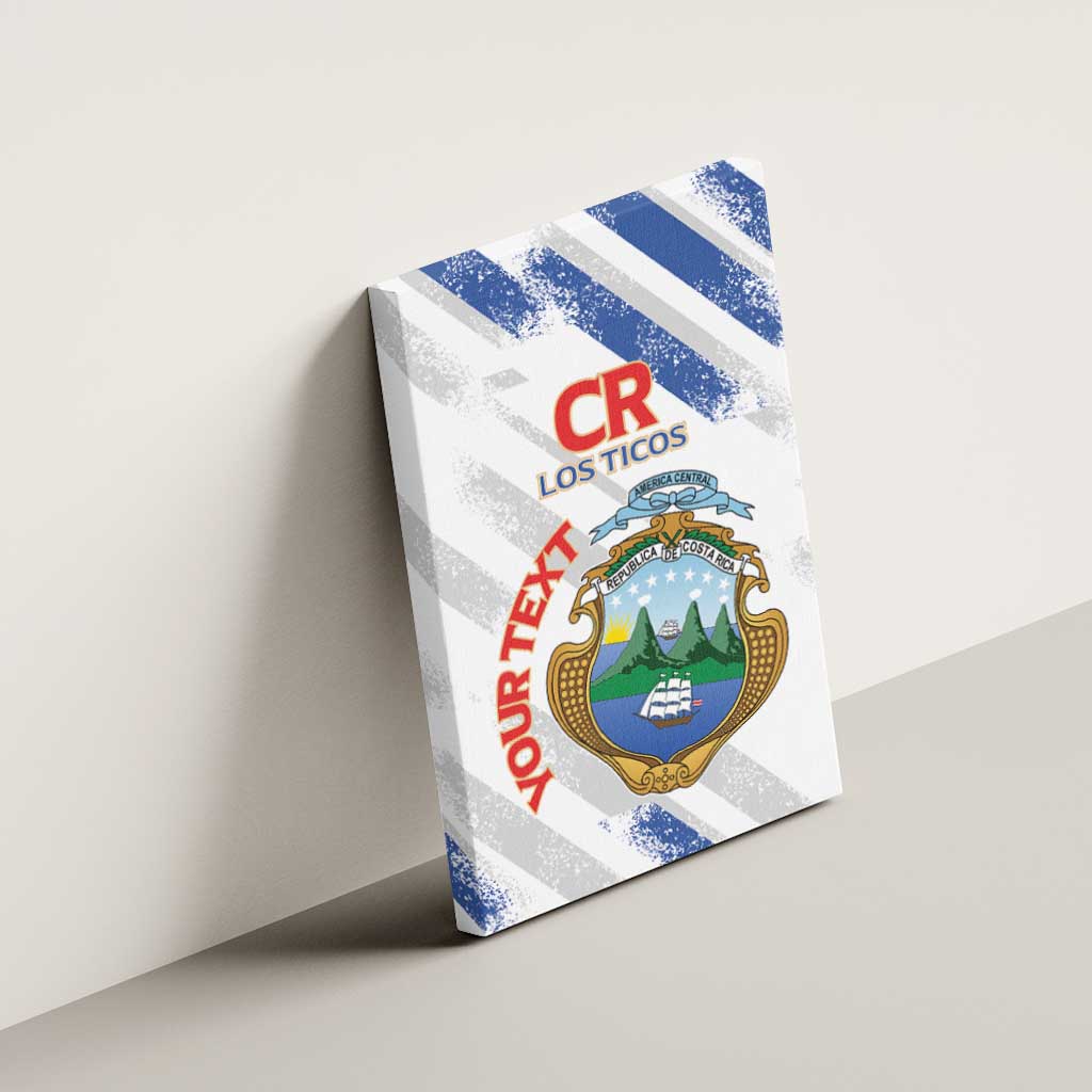 Custom Costa Rica Football Canvas Wall Art Go Champions Los Ticos