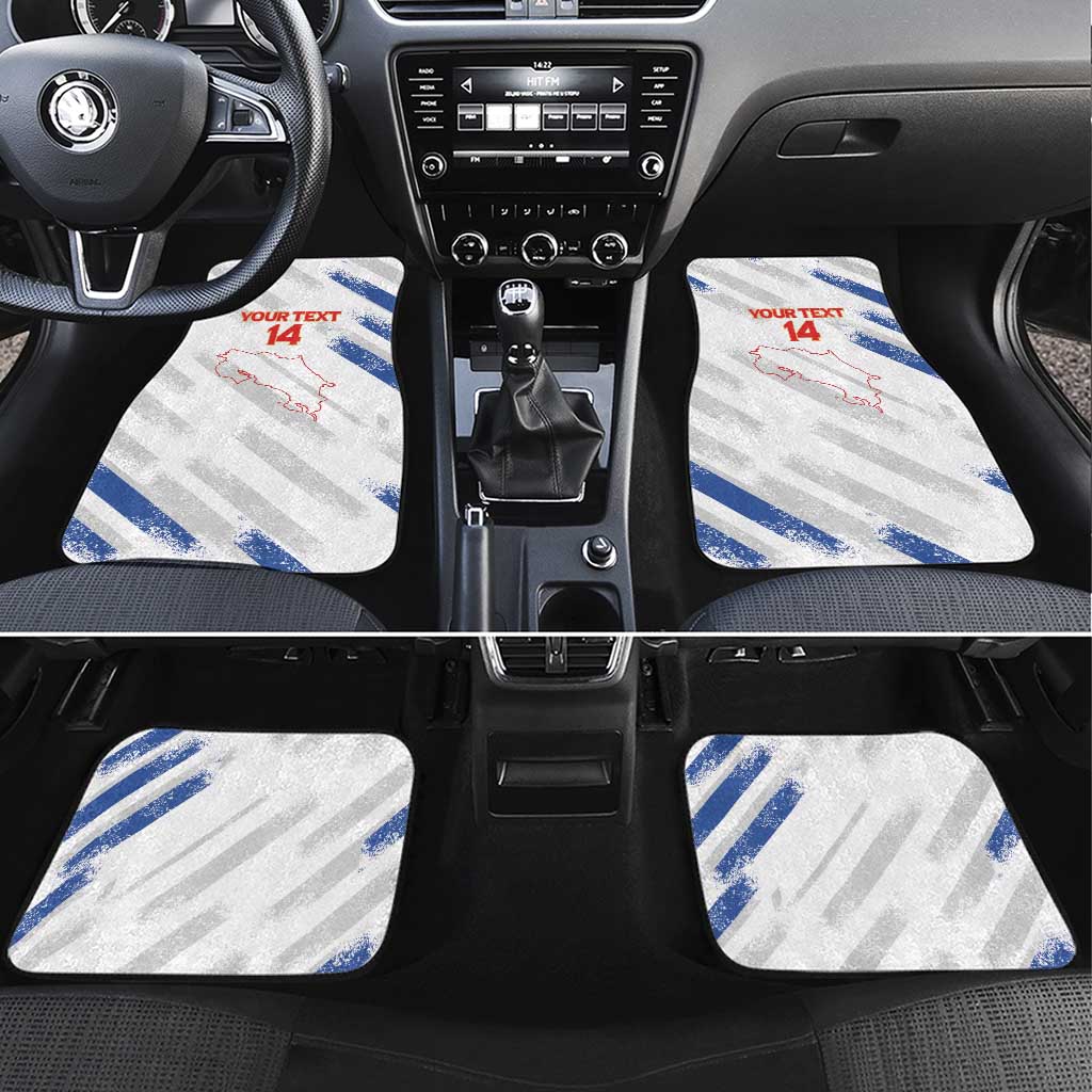 Custom Costa Rica Football Car Mats Go Champions Los Ticos